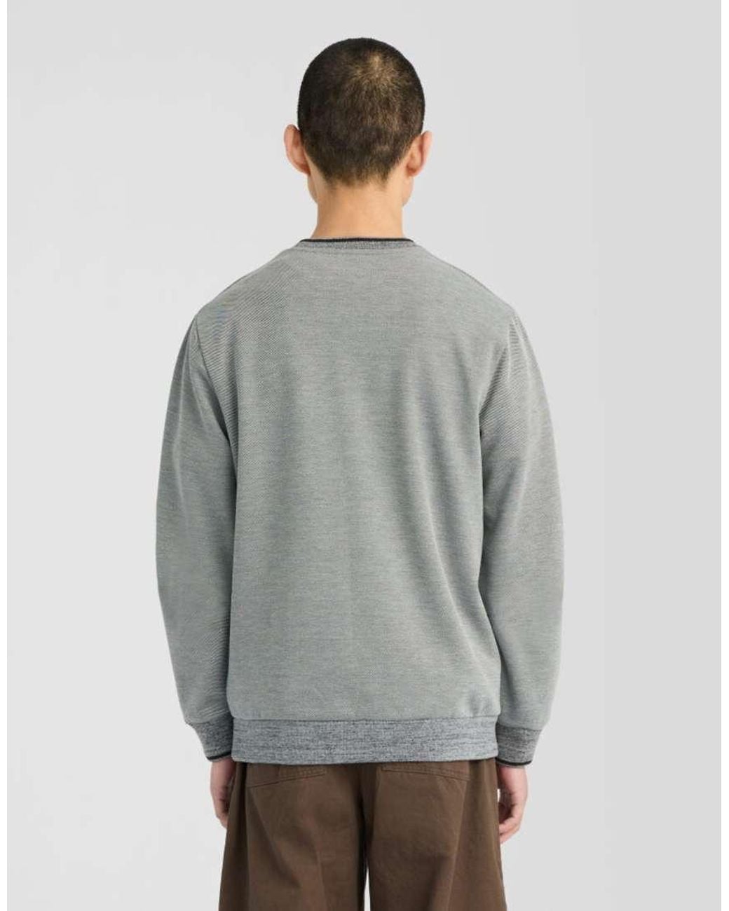 Lyle & Scott Gray Mid Layers Static Marl Interlock Sweatshirt for men