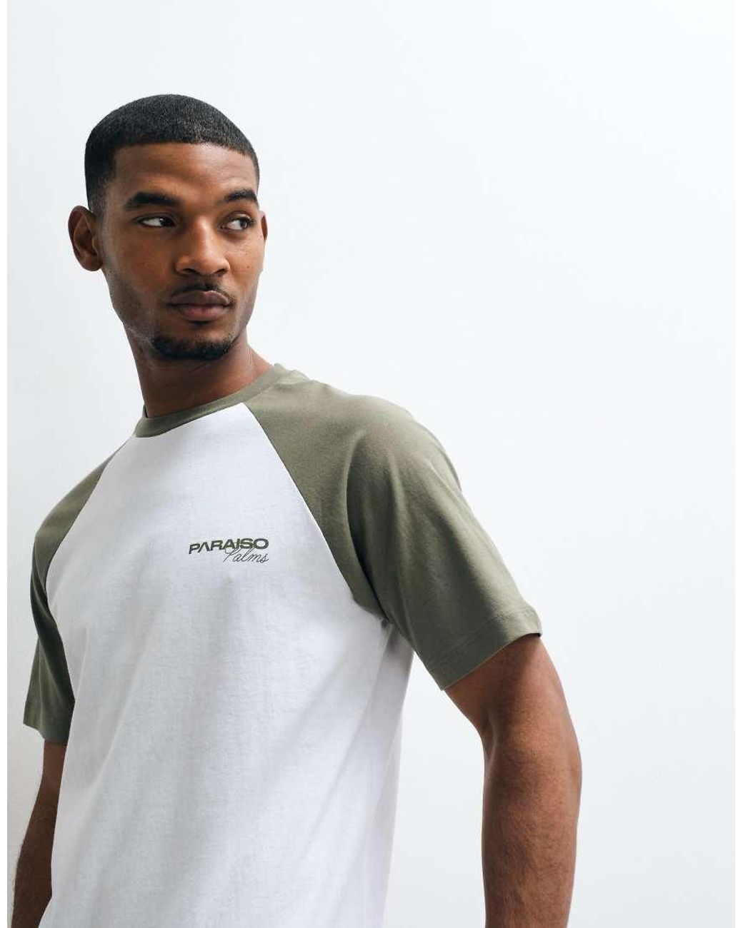 ASOS White Regular T-shirt With Chest Graphic for men