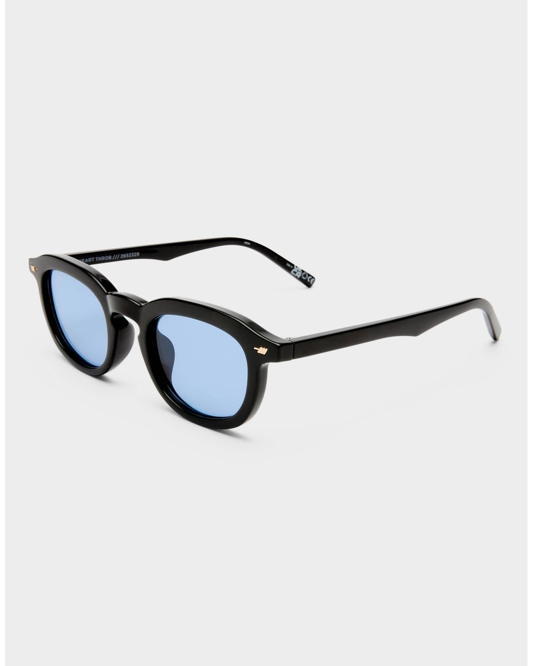 Le Specs Brown – heart throb – runde sonnenbrille