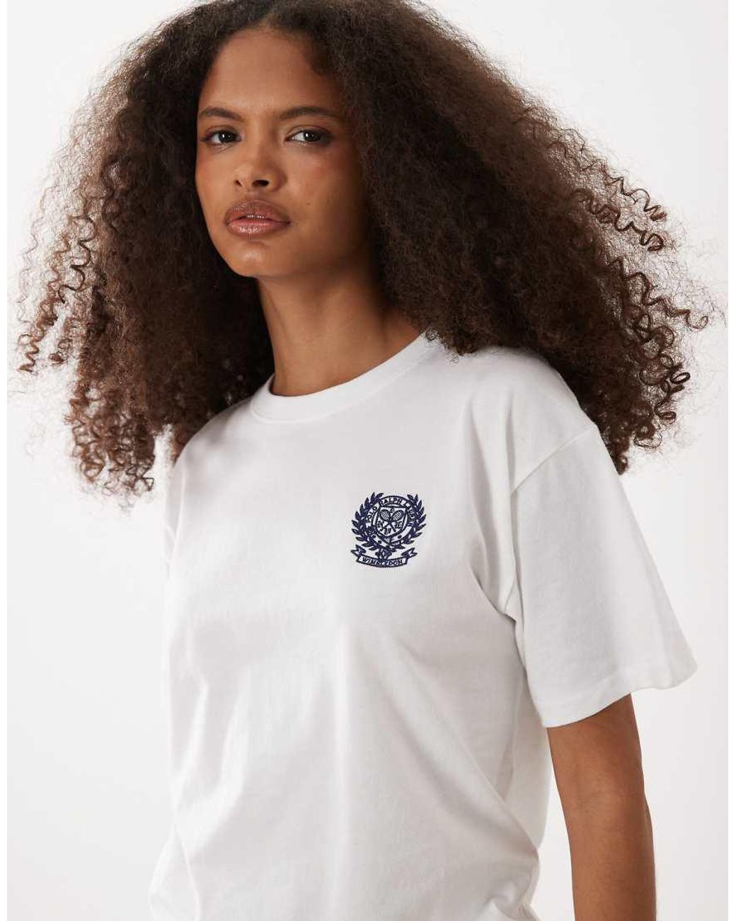 Polo Ralph Lauren White Wimbledon Capsule Classic T-shirt With Crest Embroidery