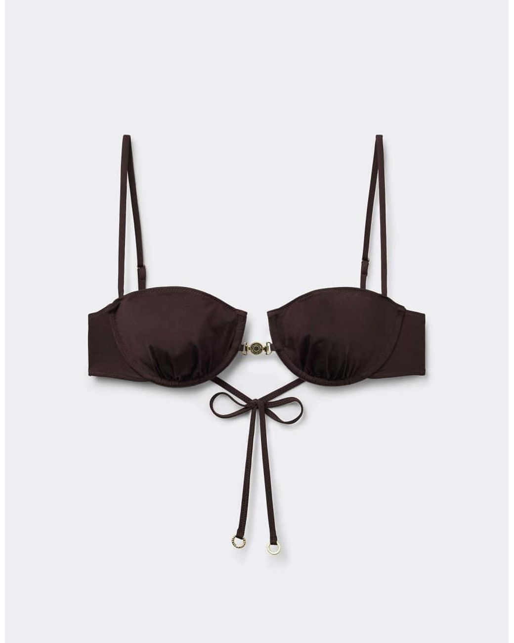 Calzedonia Black Balconette Bikini Top Minimal Fit
