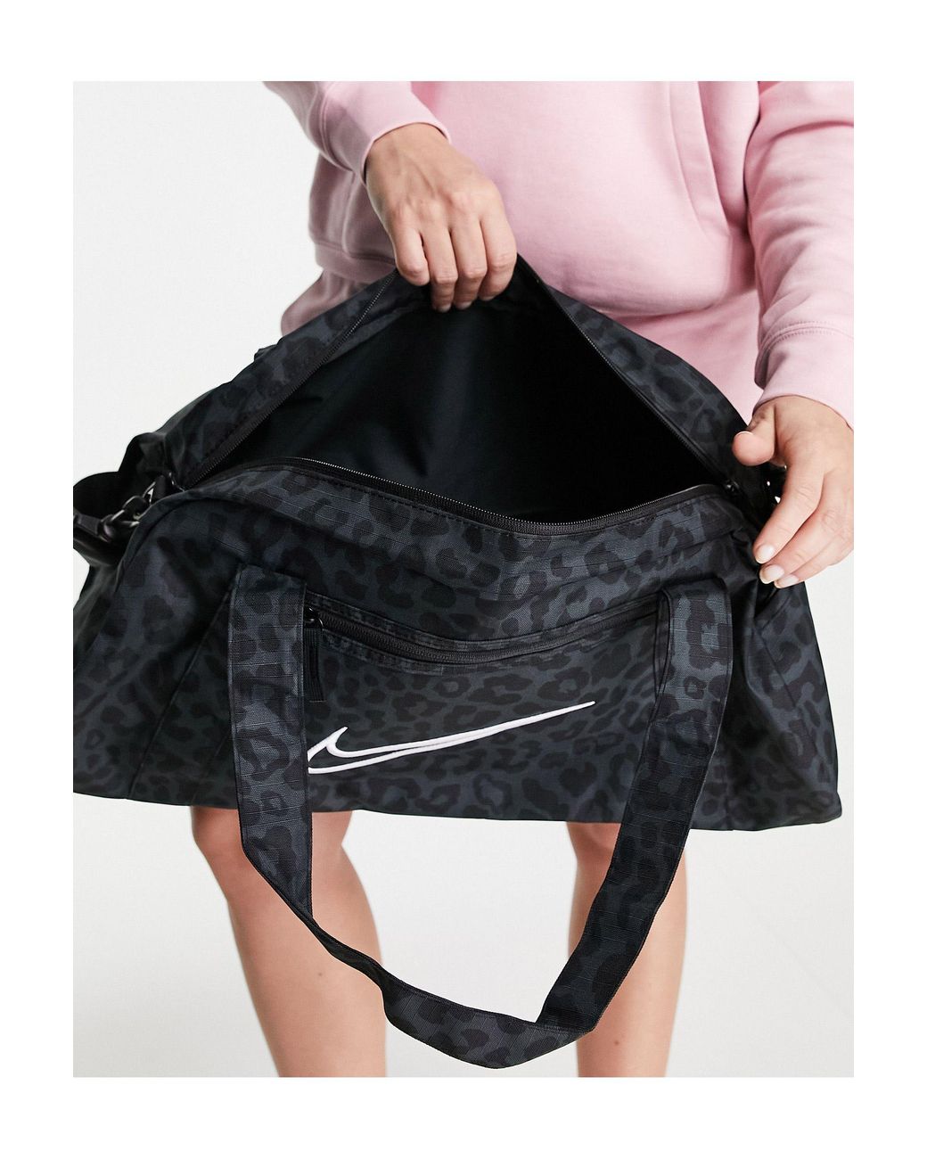 Nike Gym Club Holdall Leopard Print Bag in Black | Lyst Australia