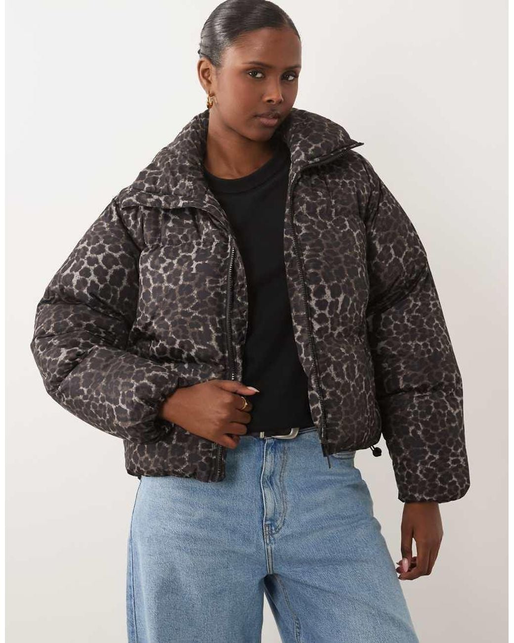 Brave Soul Black Puffer Jacket