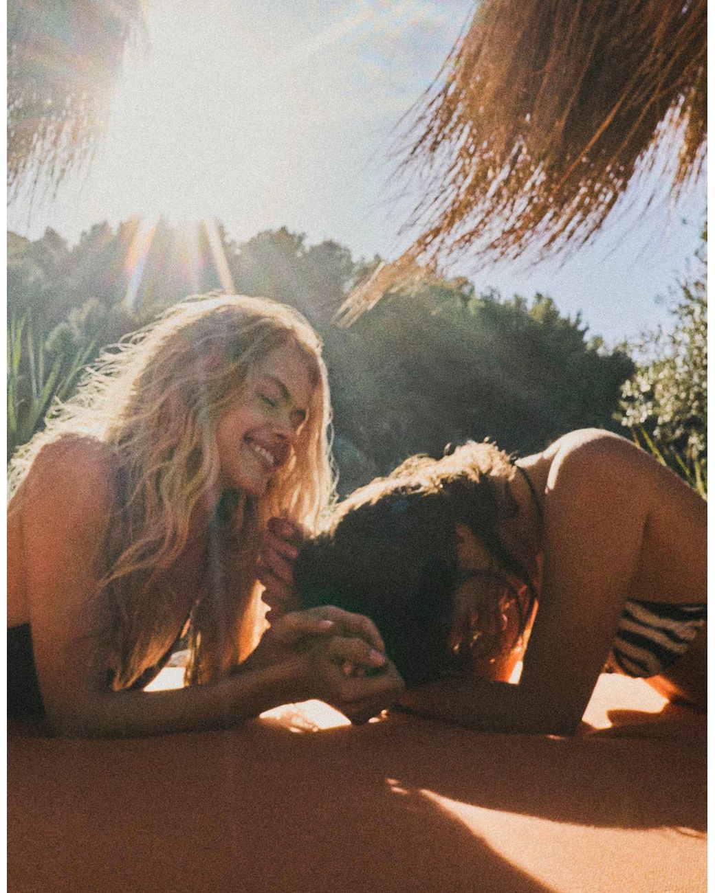 Pull&Bear Black – basic – badeanzug