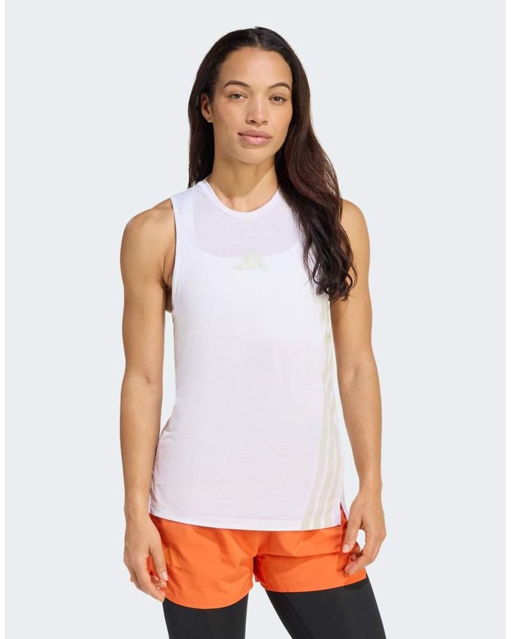 Adidas Originals White Terrex Xperior Climacool+ Tank Top