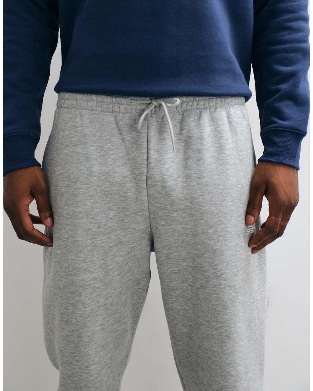 New Balance White Sport Essentials Fleece joggers for men
