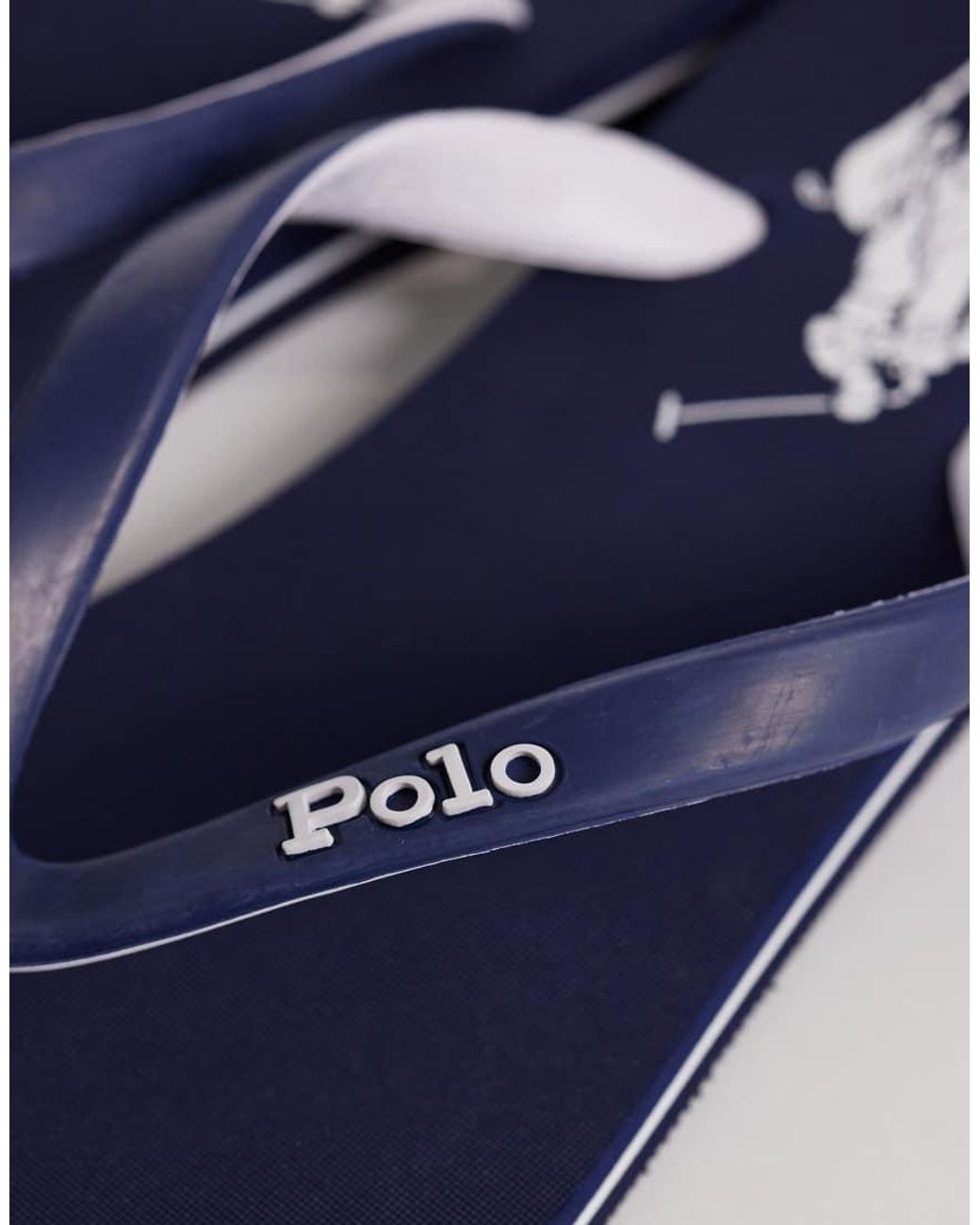 Polo Ralph Lauren Blue Bolt Logo Flip Flop for men