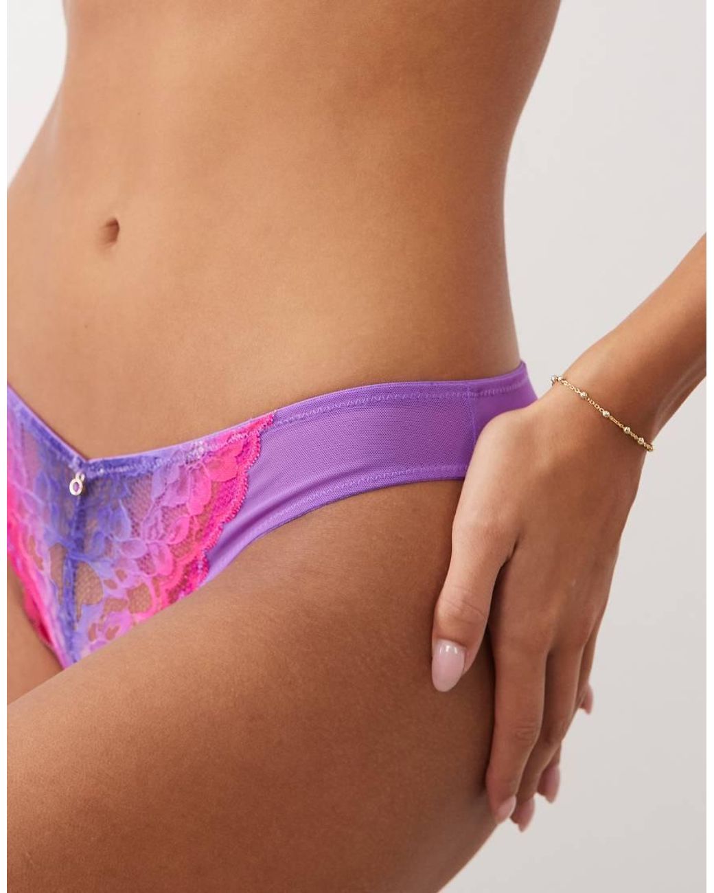 Ann Summers Pink Sexy Lace Brazilian Brief