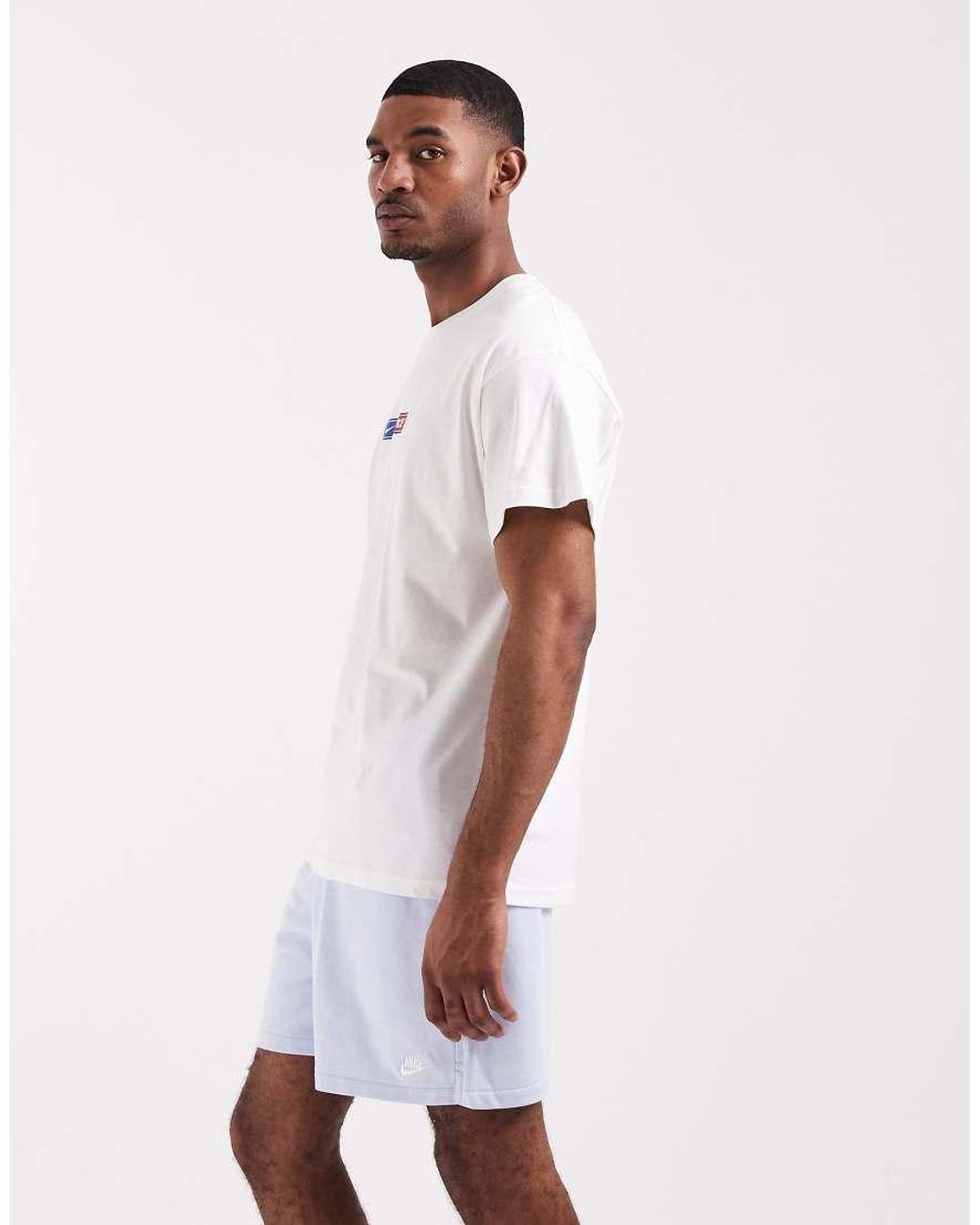 Nike White Club French Terry Shorts for men