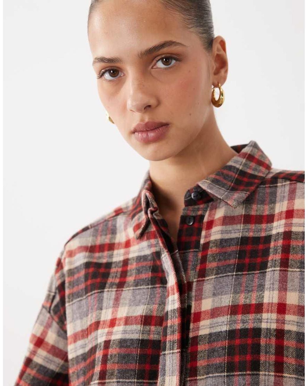 ASOS Pink Wide Cuff Shirt Mini Dress With Bubble Hem