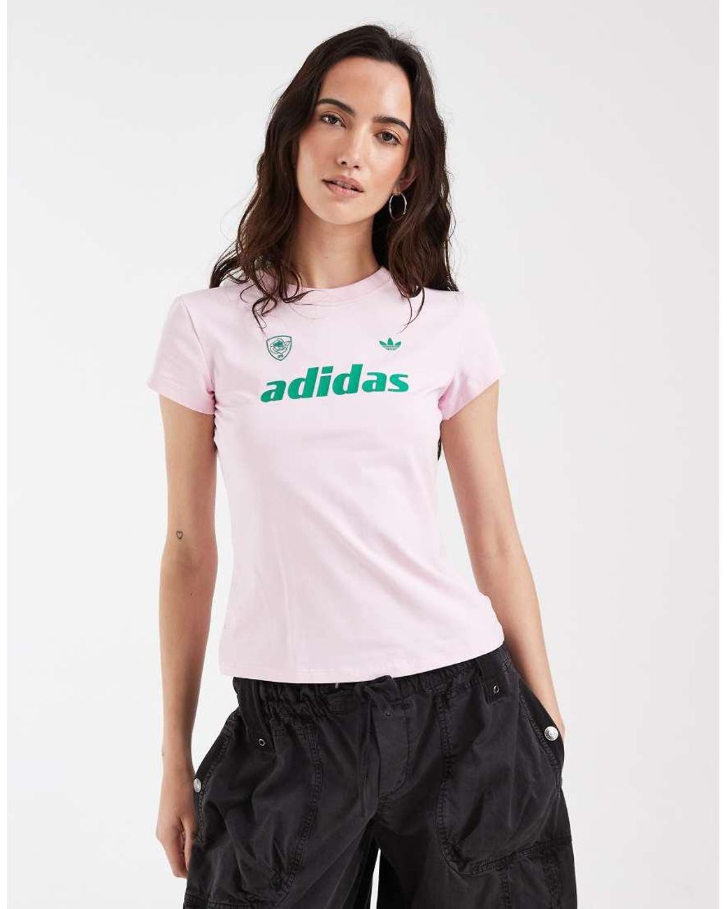 Adidas Originals White Logo Baby Tee
