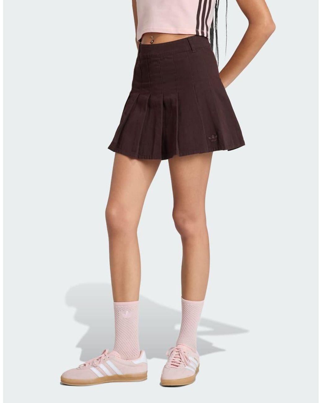 Adidas Originals Multicolor Twill Pleated Skirt