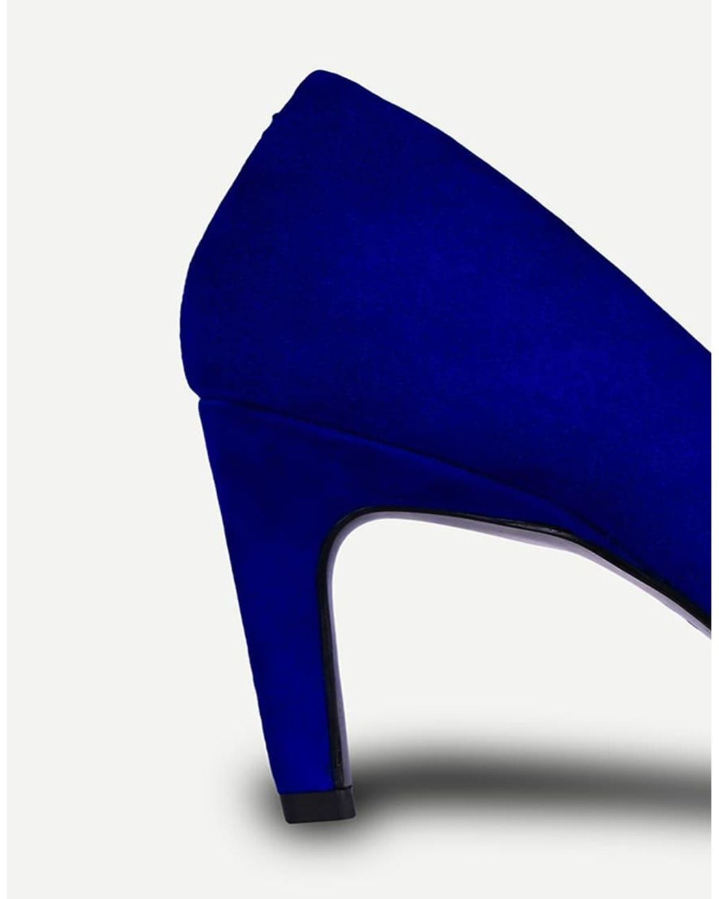 OFF THE HOOK Blue Andre Pointed Toe High Heel Court Shoes
