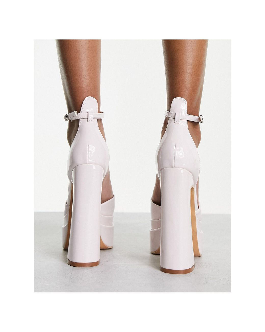 Amazon.com | wetkiss White Platform Heels for Women White Chunky Heels for  Women Chunky White Heels Women's Platform Pumps Chunky Platform White Heels  White Closed Toe Heels Block Heels for Women |