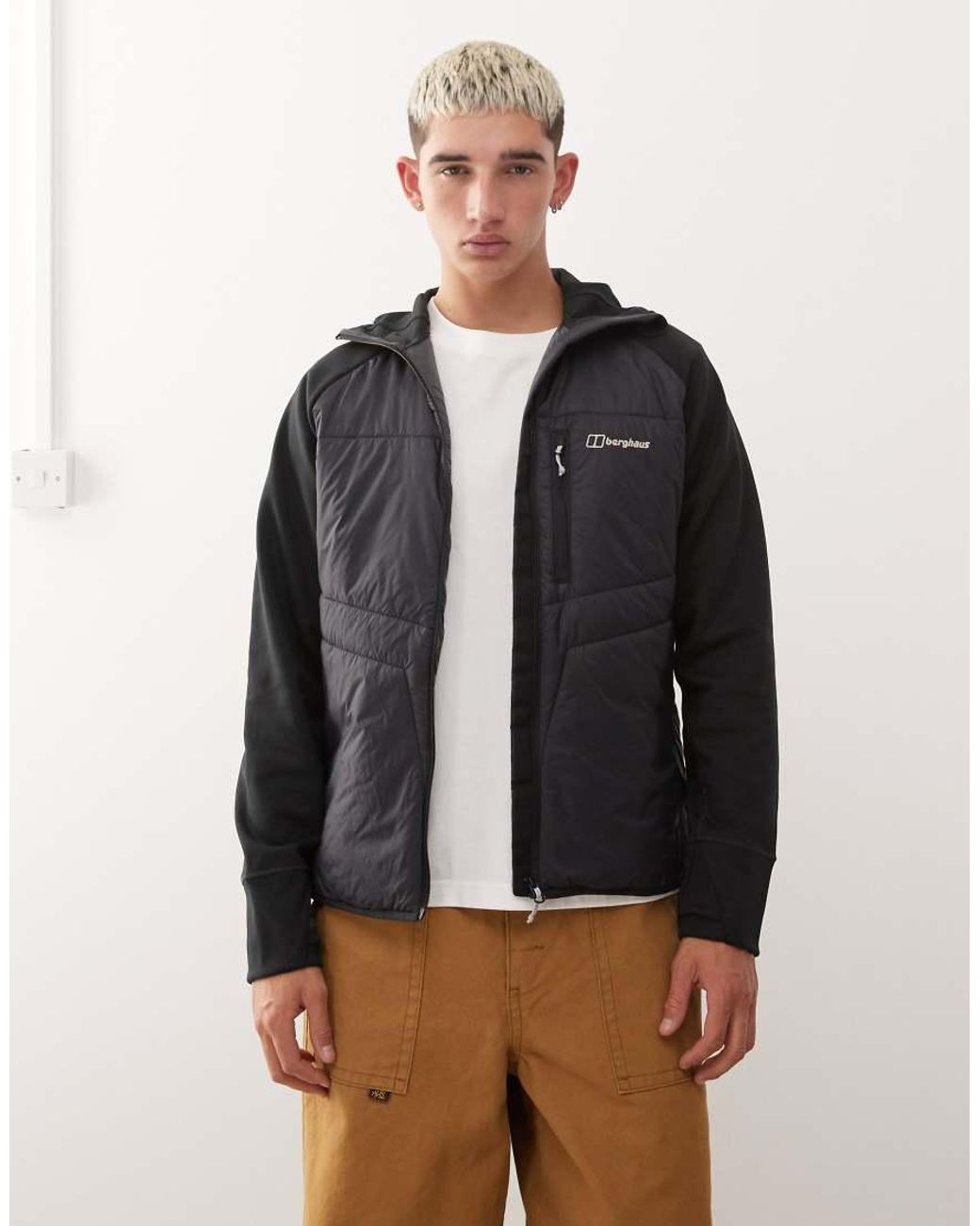 Berghaus Blue Jacket Trawden Hybrid Hooded Jacket for men
