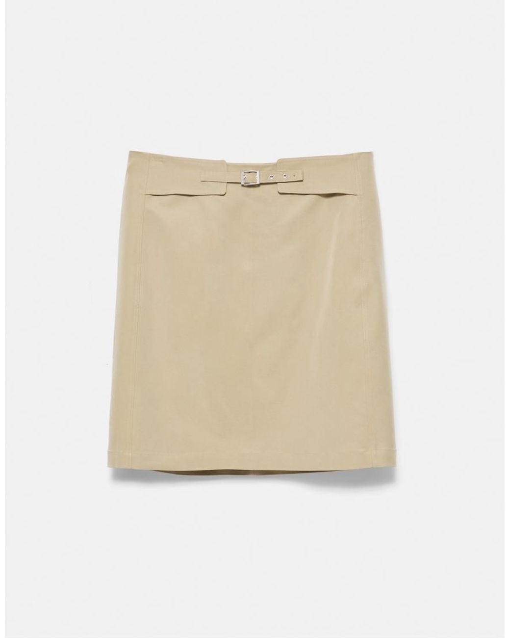 Pull&Bear Black Straight Buckle Skirt