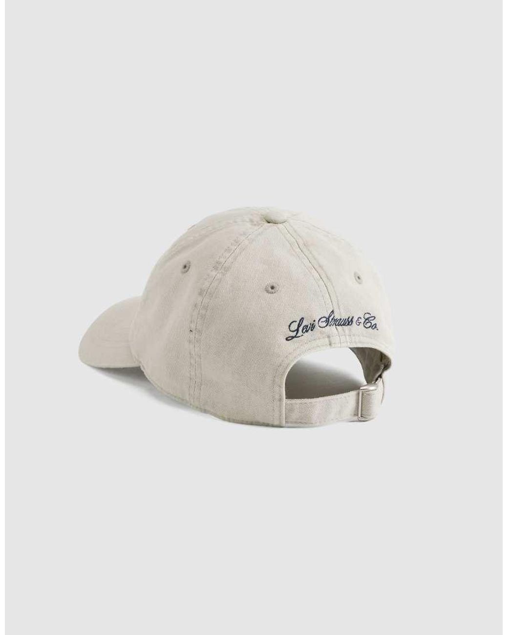Levi's White [New Arrival] Varsity Baseball Cap 0080W-0003 for men
