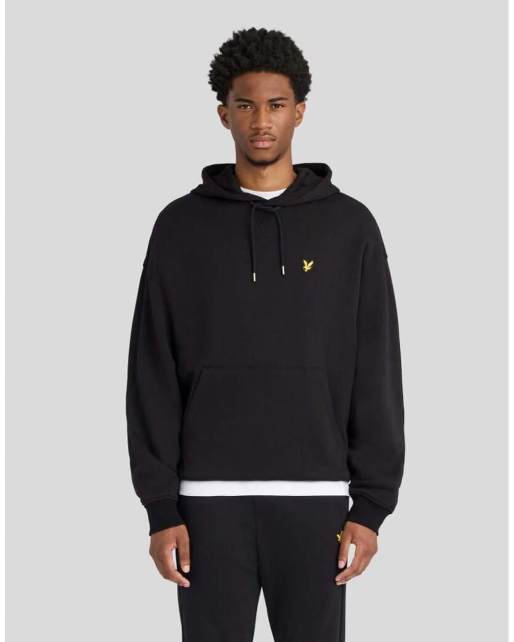 Lyle & Scott Blue Mid Layers Heavyweight Loopback Pullover Hoodie for men