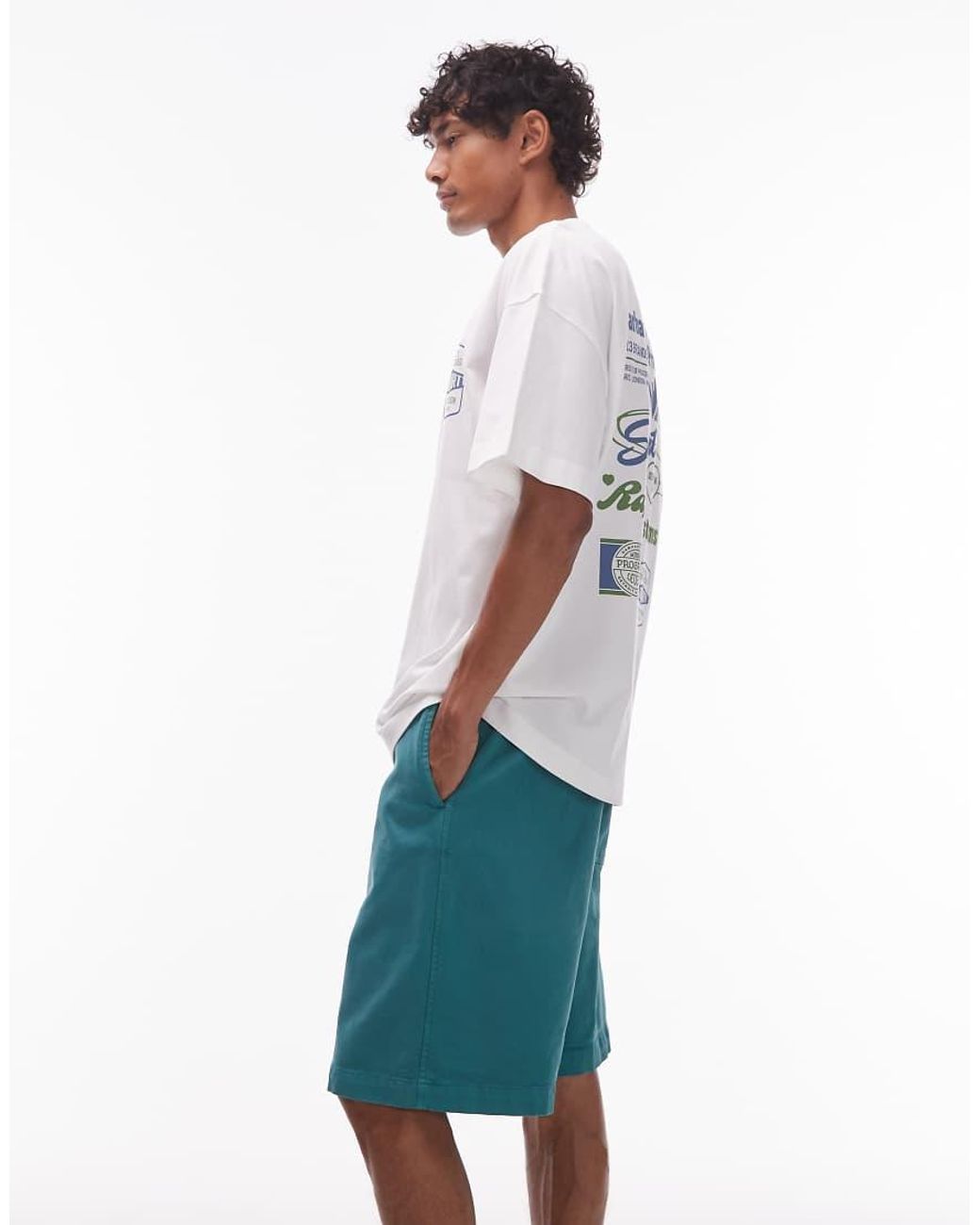 Carhartt Green Floyde Relaxed Fit Short for men