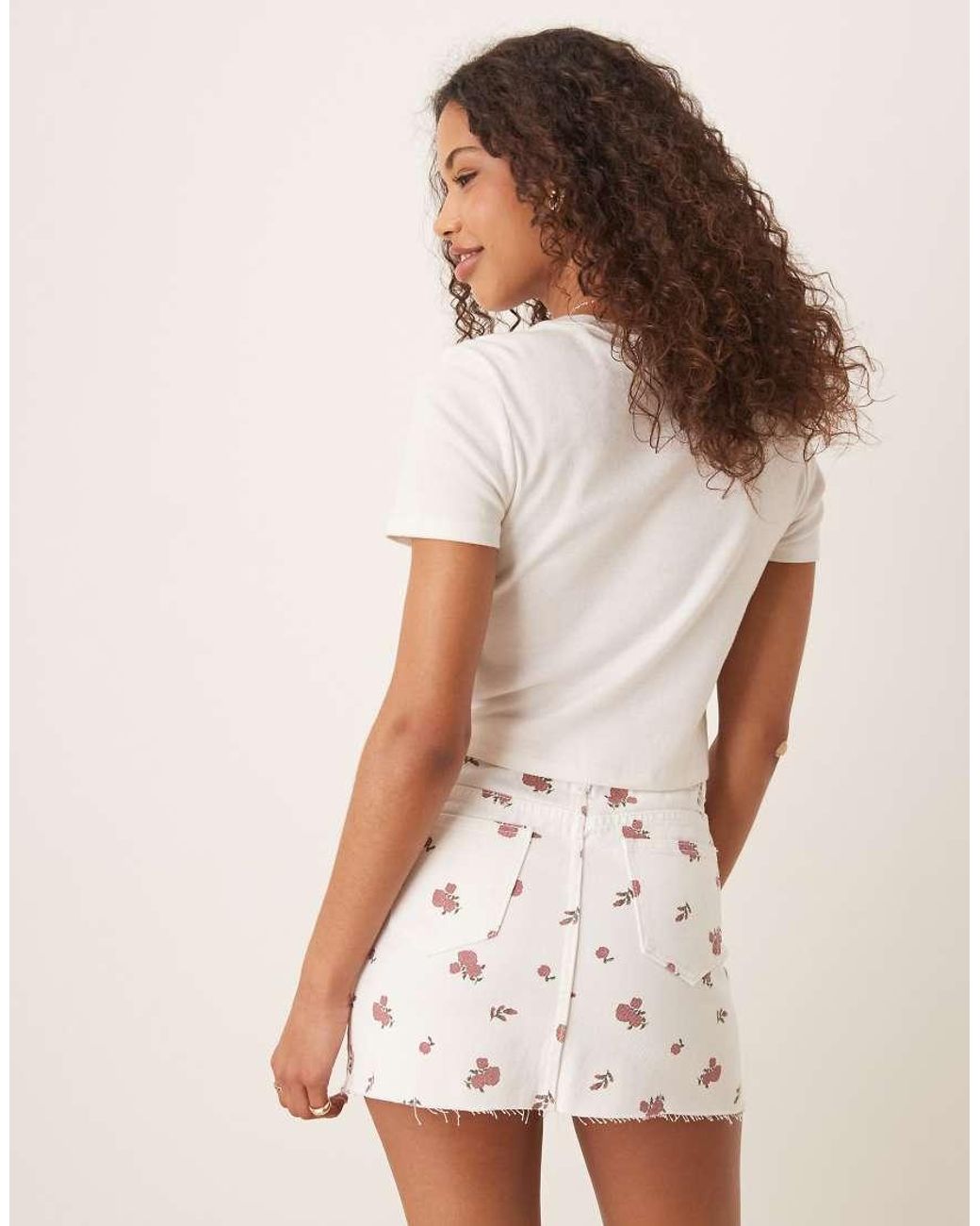 Glamorous Natural Mini Skirts