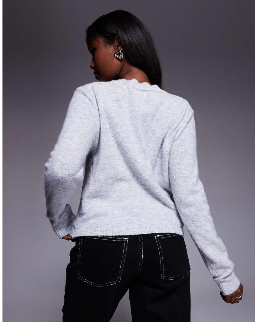 Princess Polly White Denmark Soft Knit Button Through Cardigan