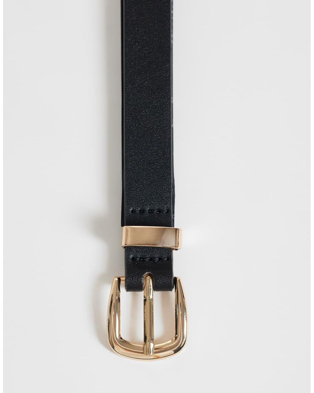 Gina Tricot White Slim Belt
