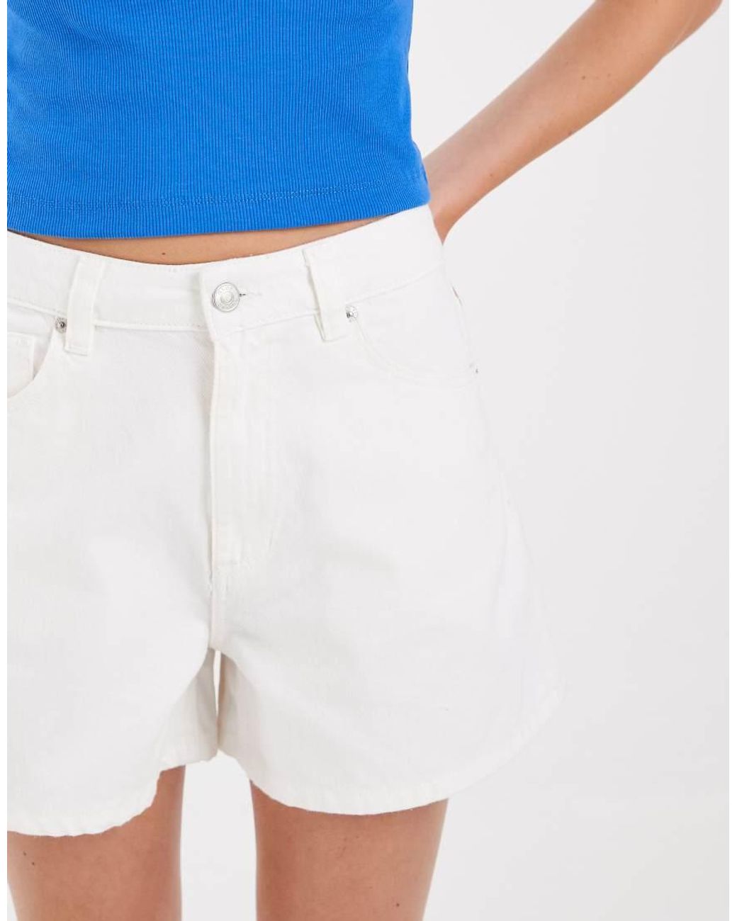 ASOS Blue Longer A Line Shorts