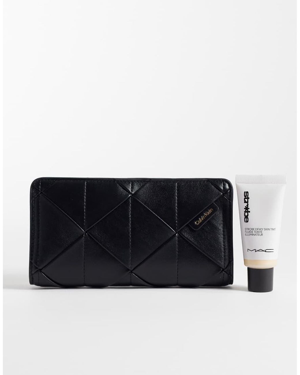 Calvin Klein Blue Woven Passport Holder