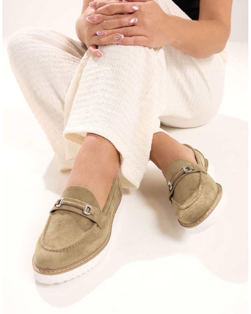 Yours Clothing Brown Faux Suede Snaffle Loafers