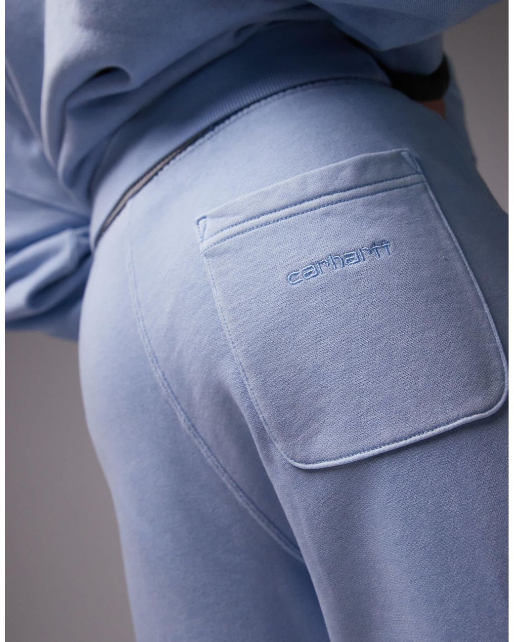 Carhartt Blue – benton – jogginghose aus sweatshirt-stoff