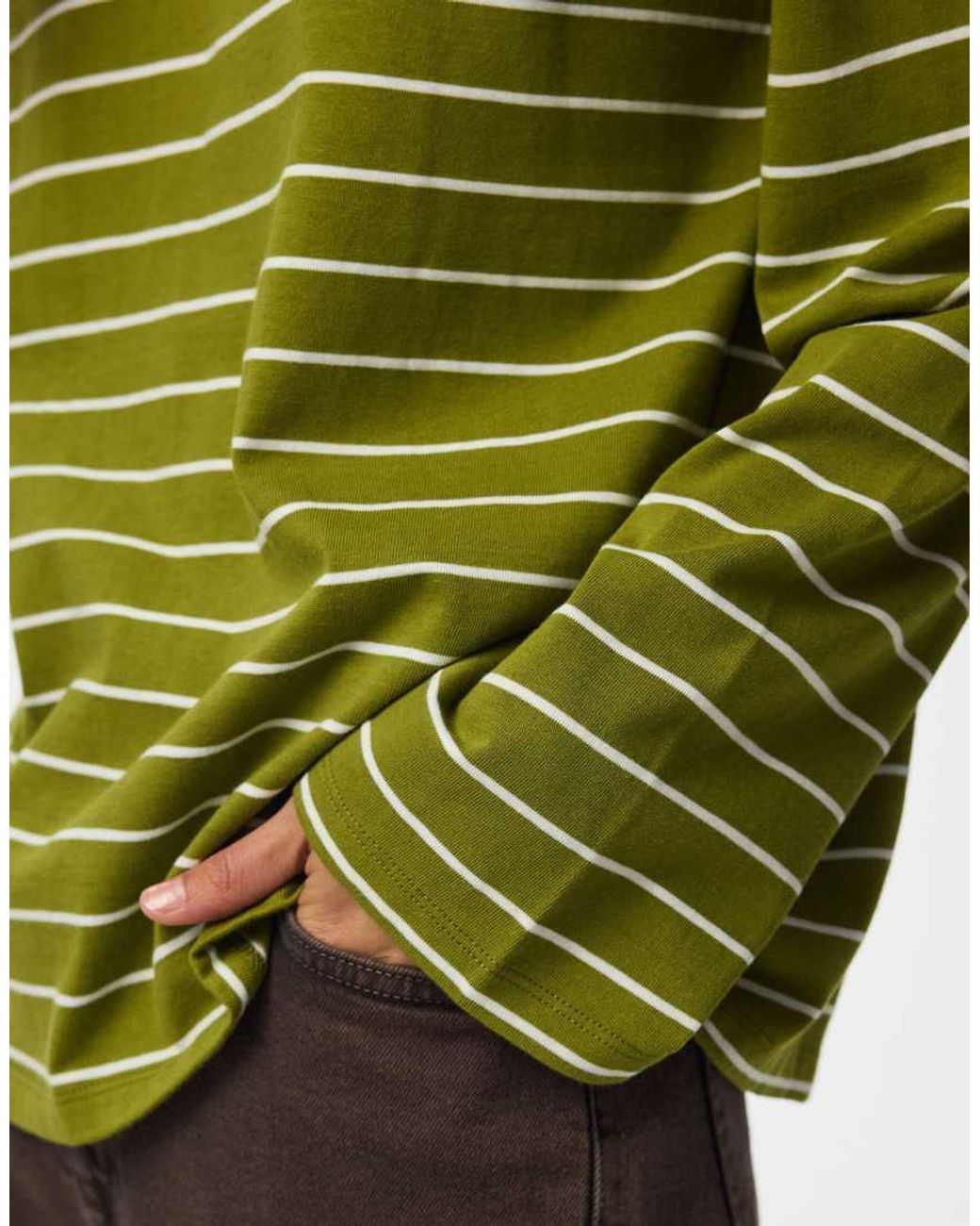 Pieces Green Long Sleeved Top