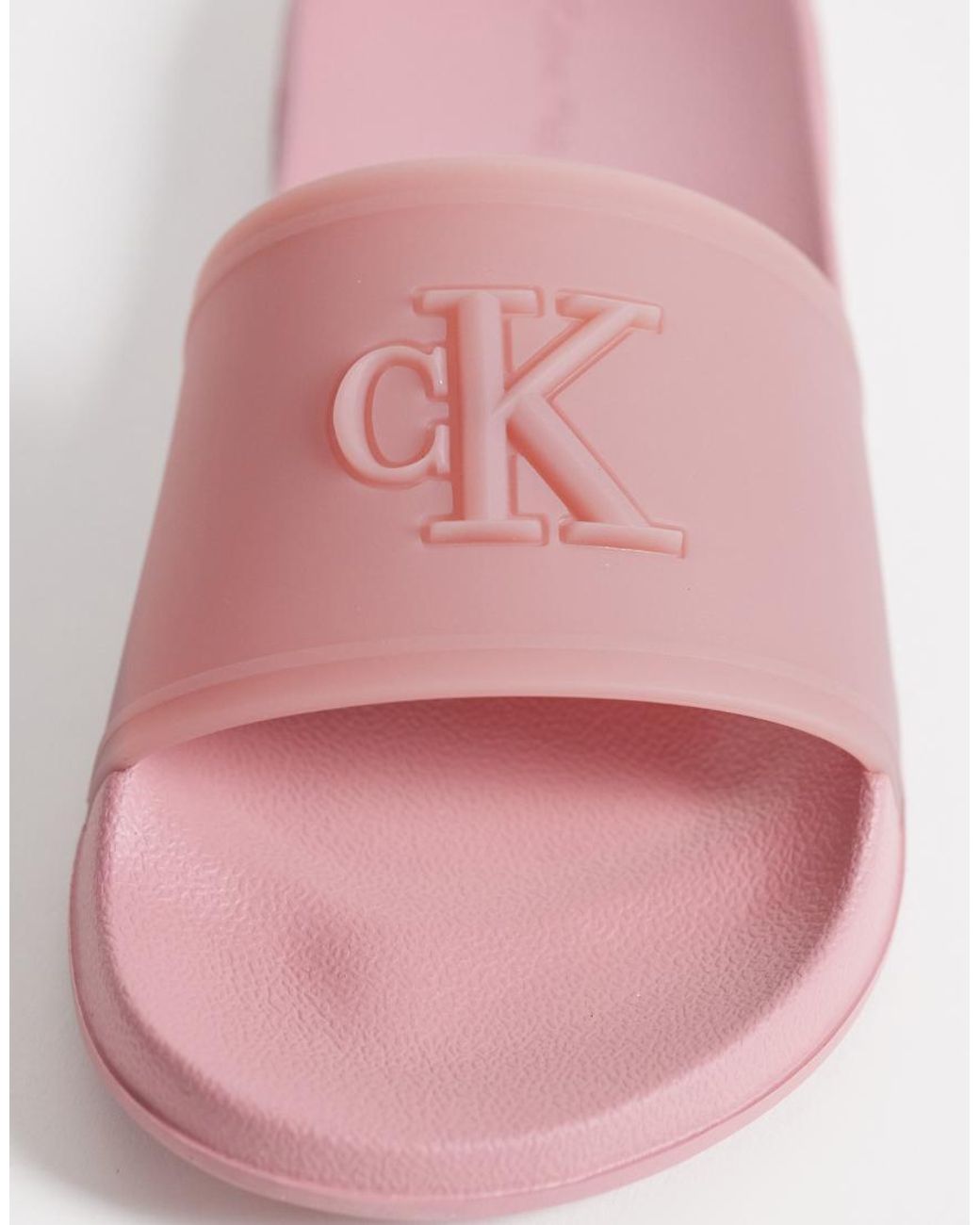 Calvin Klein Pink Jeans Essential Logo Slides