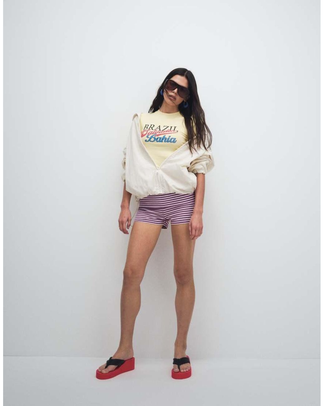 Cotton On Purple Hallie Foldover Mini Short