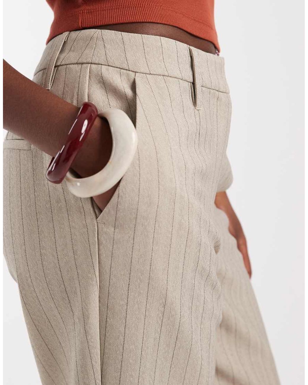 ASOS Natural Tailored Snatch Flare