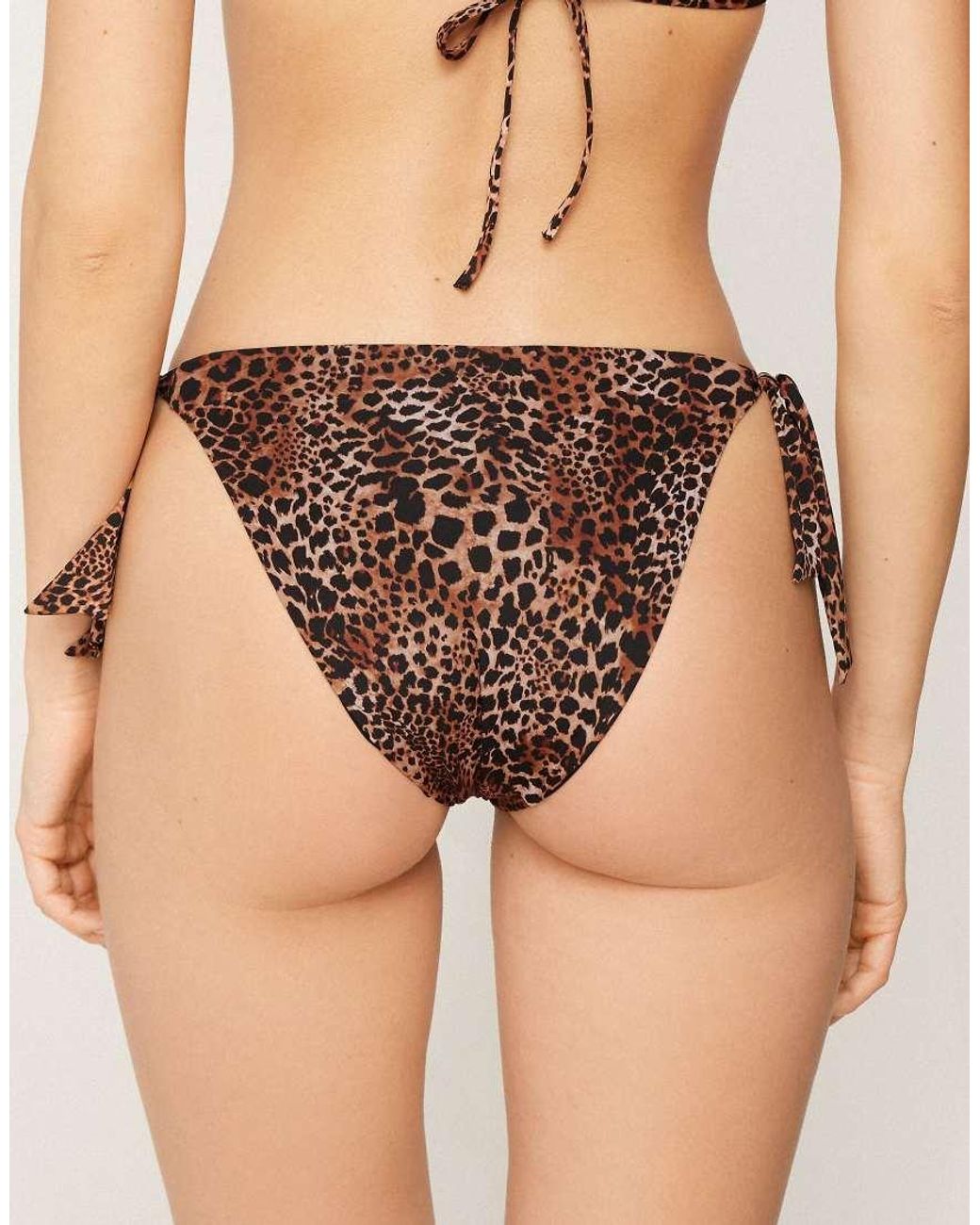 Tezenis Black Savage Sun Bikini Bottoms With Ties