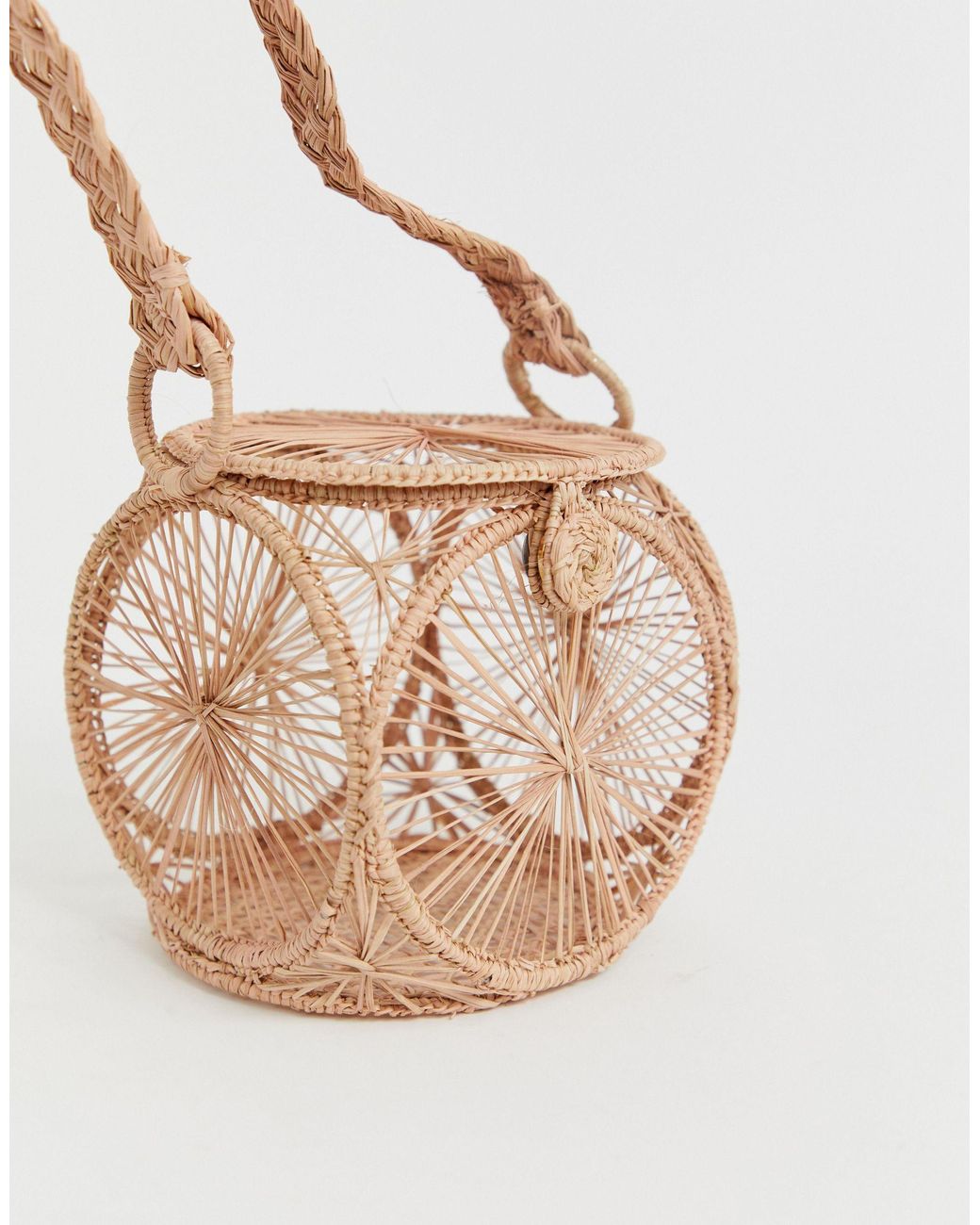 woven raffia clutch