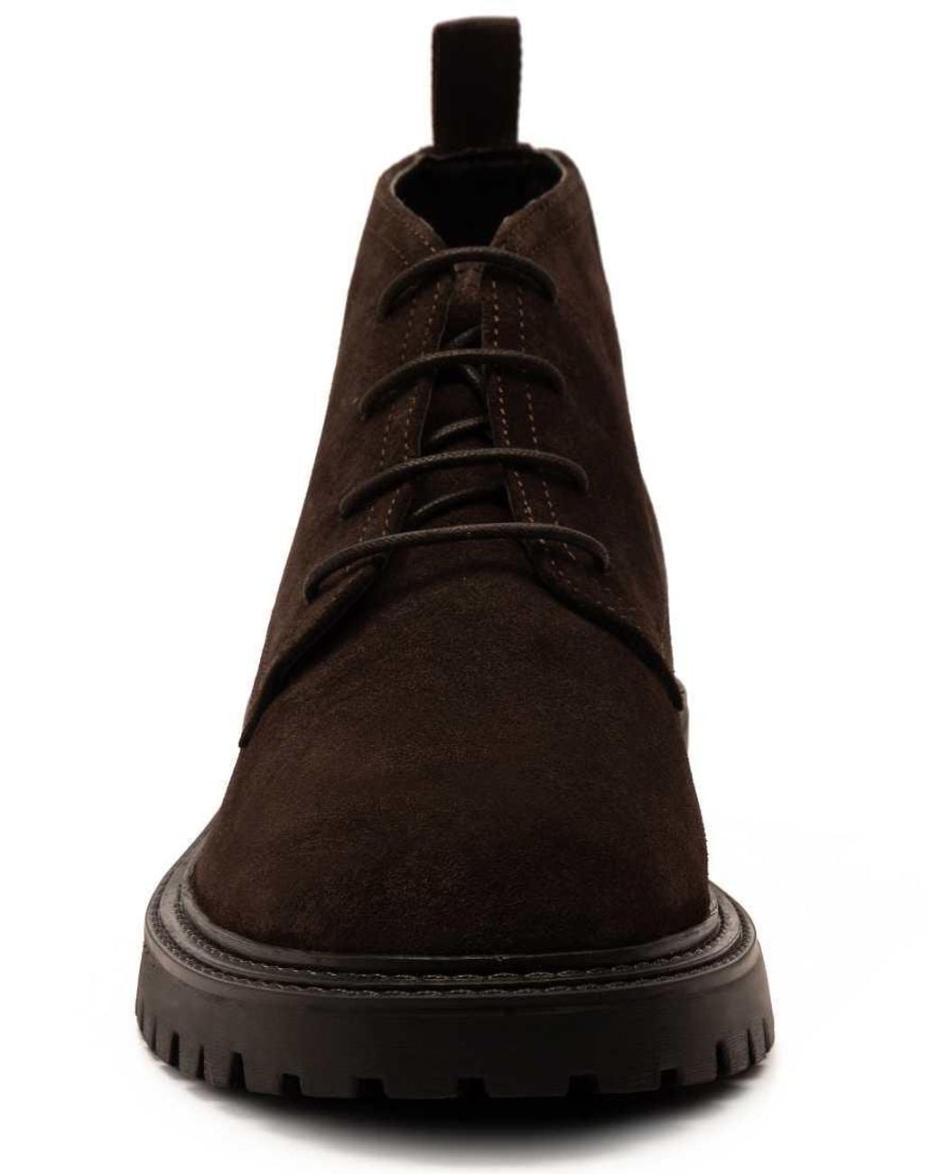 OFF THE HOOK Black Axel Suede Chukka Ankle Lace-Up Boots for men