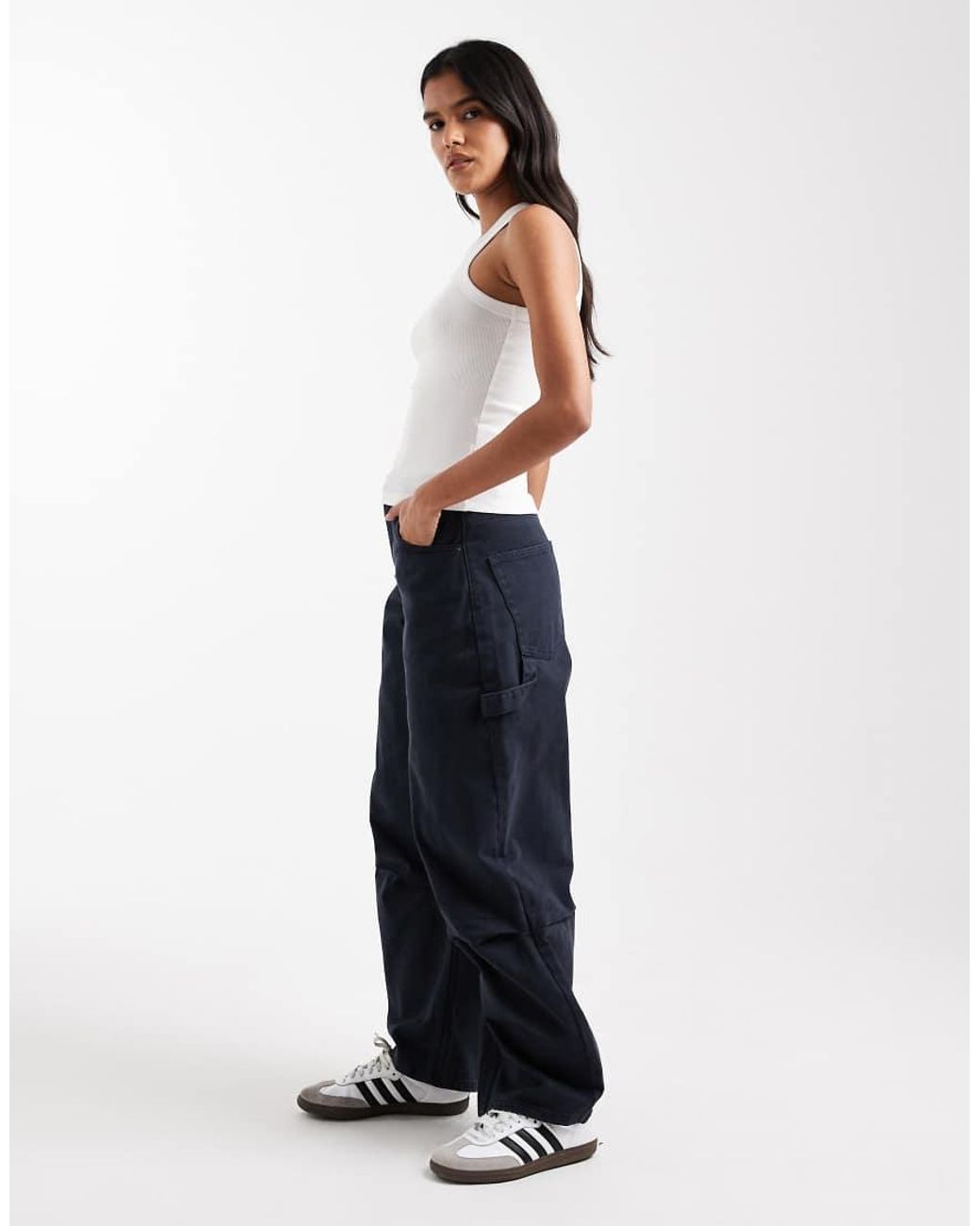 ASOS Blue Utility Barrel Cargo Jean