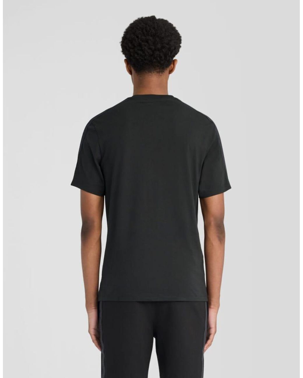 Lyle & Scott Black Ss T-Shirts Padel Taped T-Shirt for men