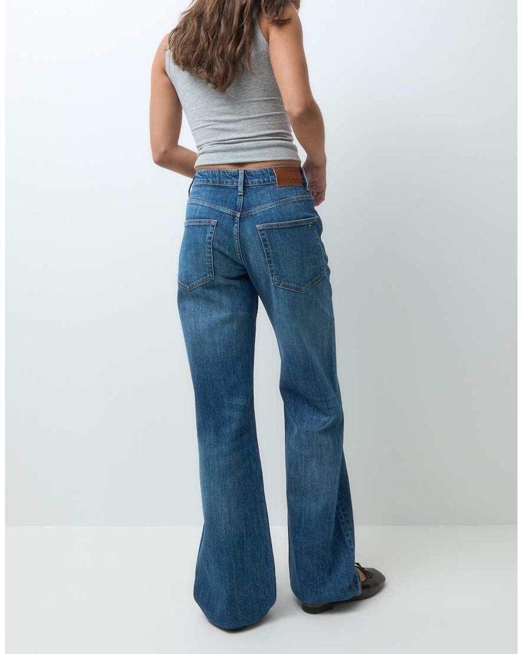 Tommy Hilfiger Blue Mia Mid Rise Relaxed Straight Leg Jeans