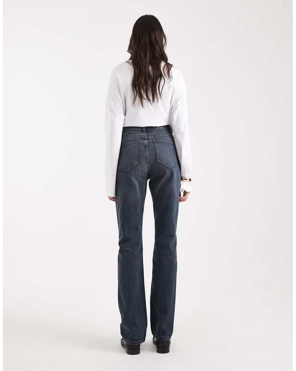 ASOS Asos Design Tall 90s Straight Jeans In Blue Black