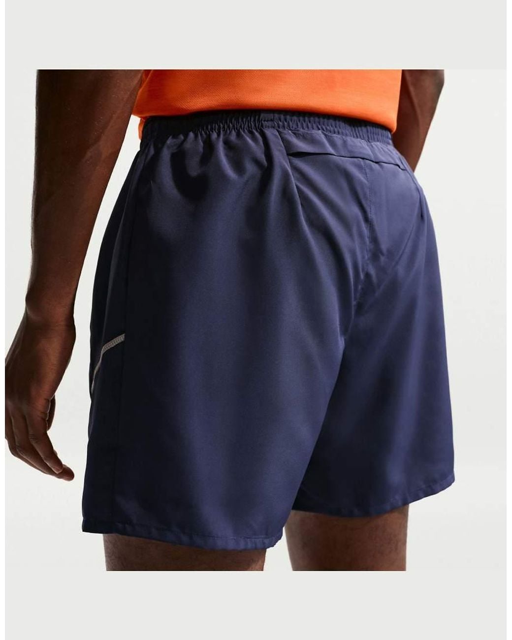 Nike Orange Miler Dri-fit 2-in-1 5-inch Shorts for men