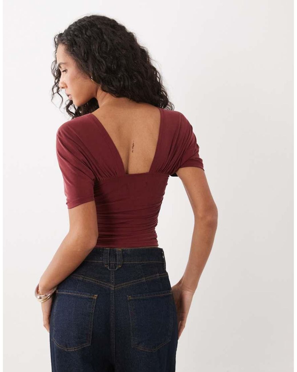 Motel Red Vernia Batwing Cupro