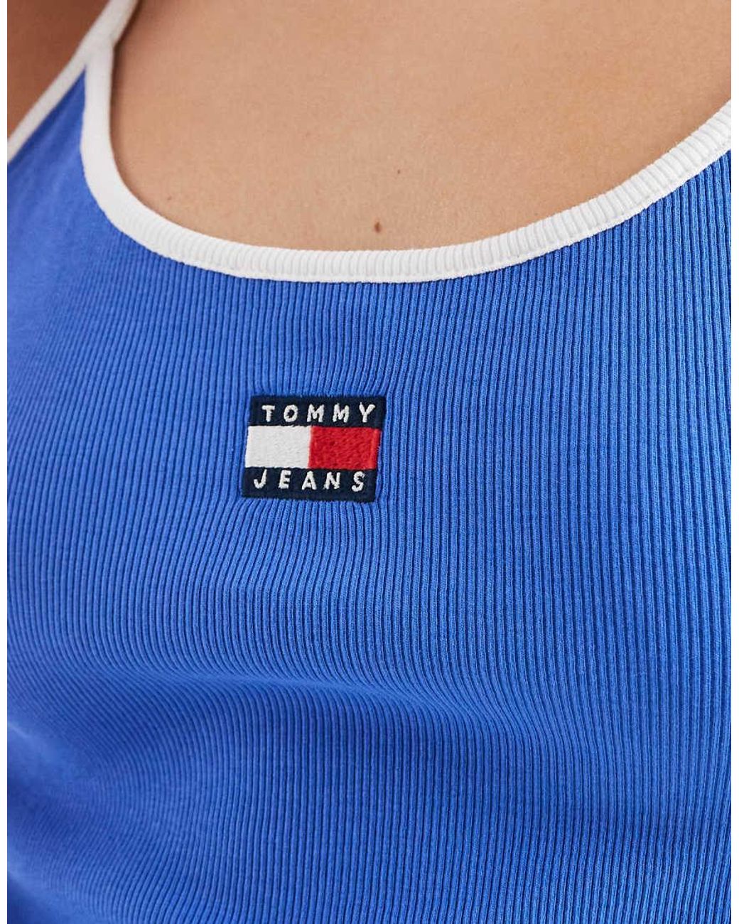 Tommy Hilfiger Blue Badge Slim Fit Strappy Vest