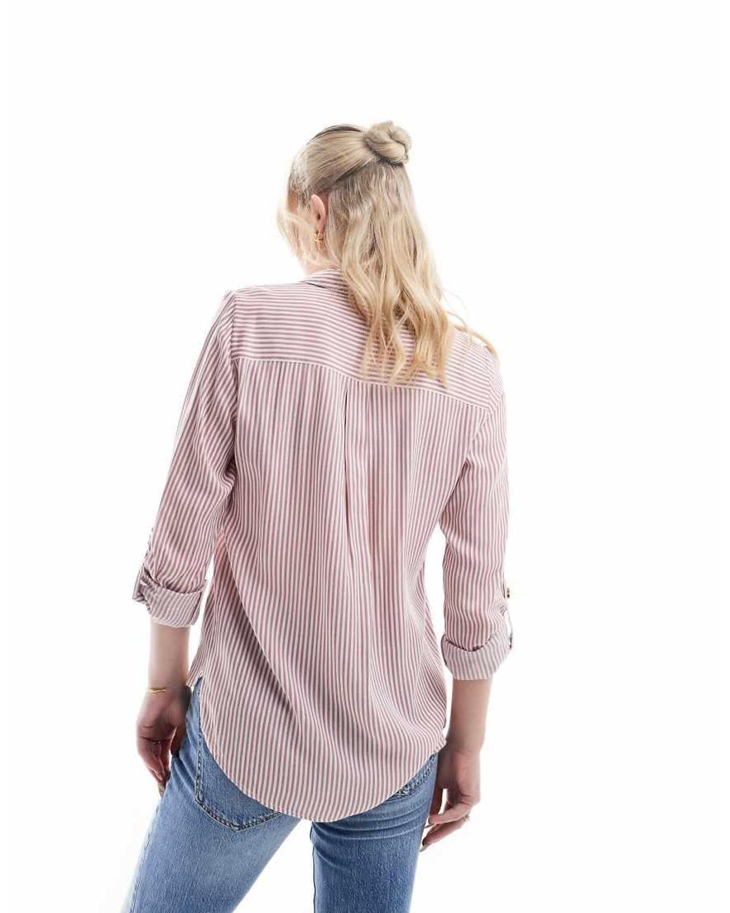 Vero Moda Pink Button Down Shirt With Pocket Detail