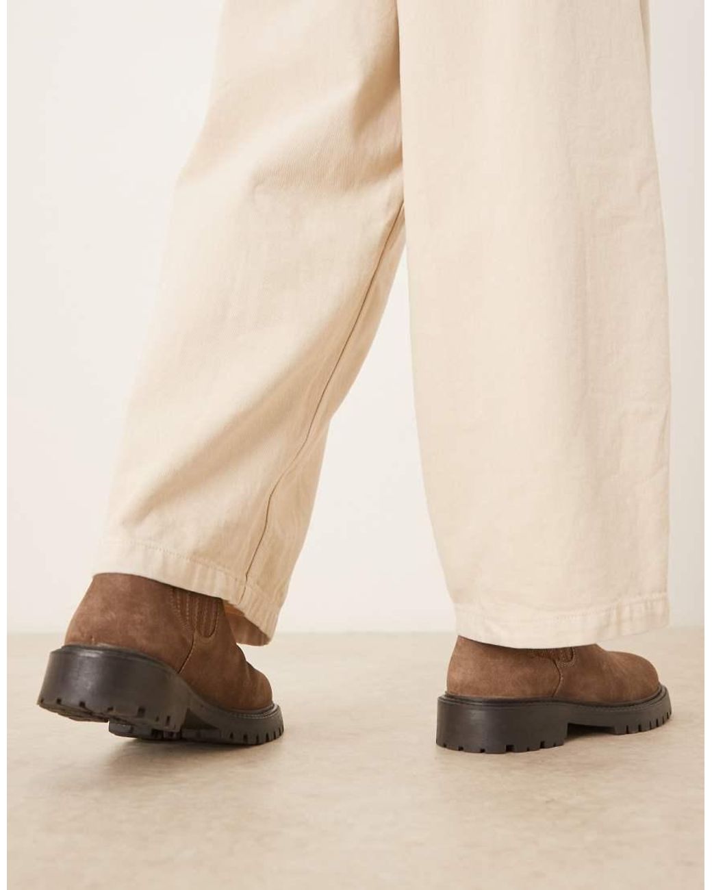 ASOS Natural Chelsea Boots for men