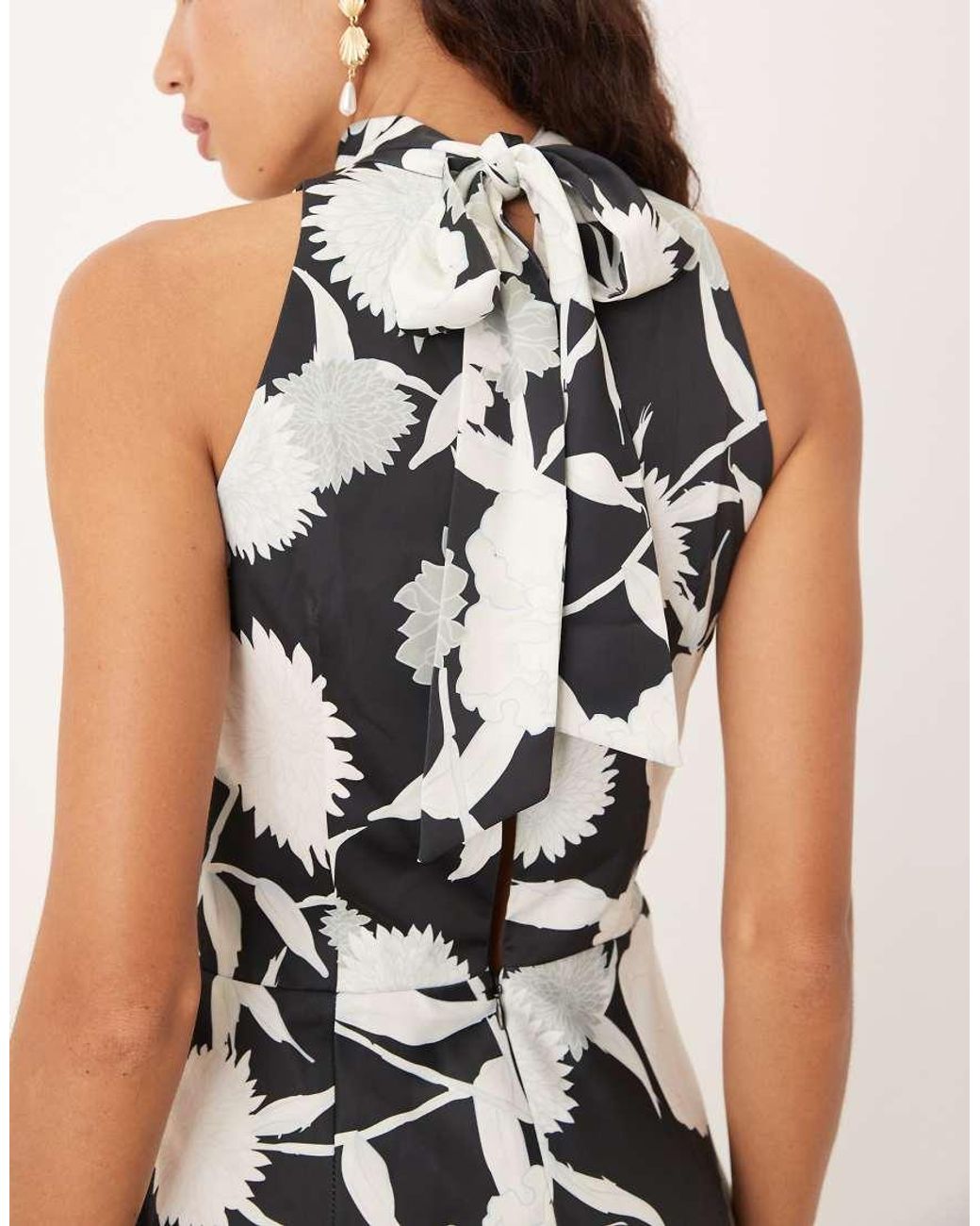 True Decadence White Tie Back Playsuit
