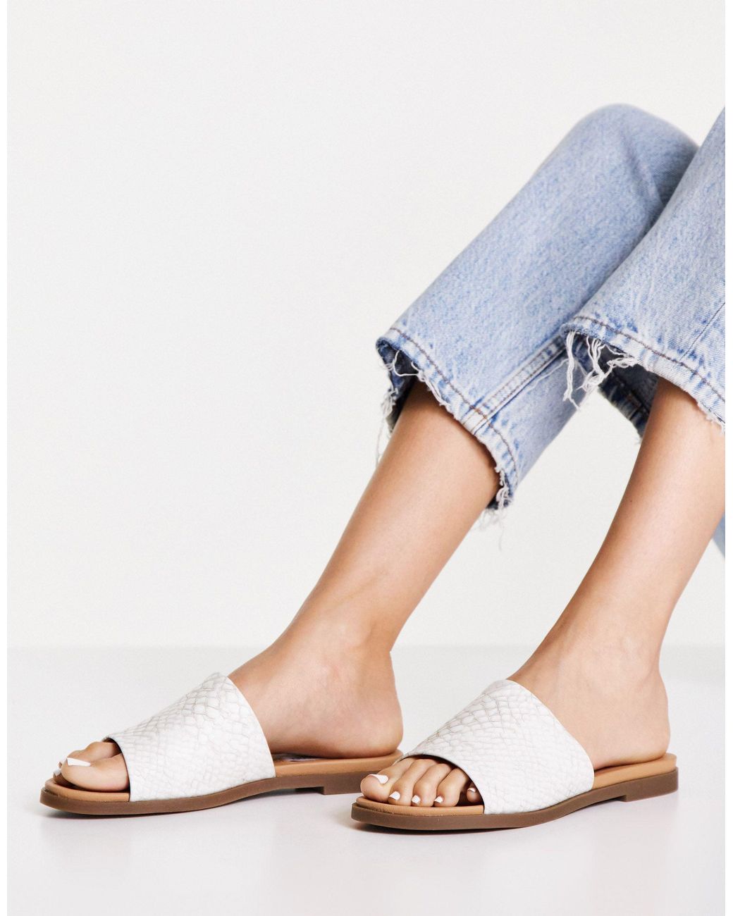 Steve Madden Karolyn - Sandalen in het Wit - Lyst