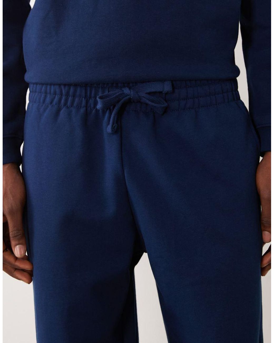 ASOS Blue Circular Design Collection Heavyweight Straight Leg Trackies for men