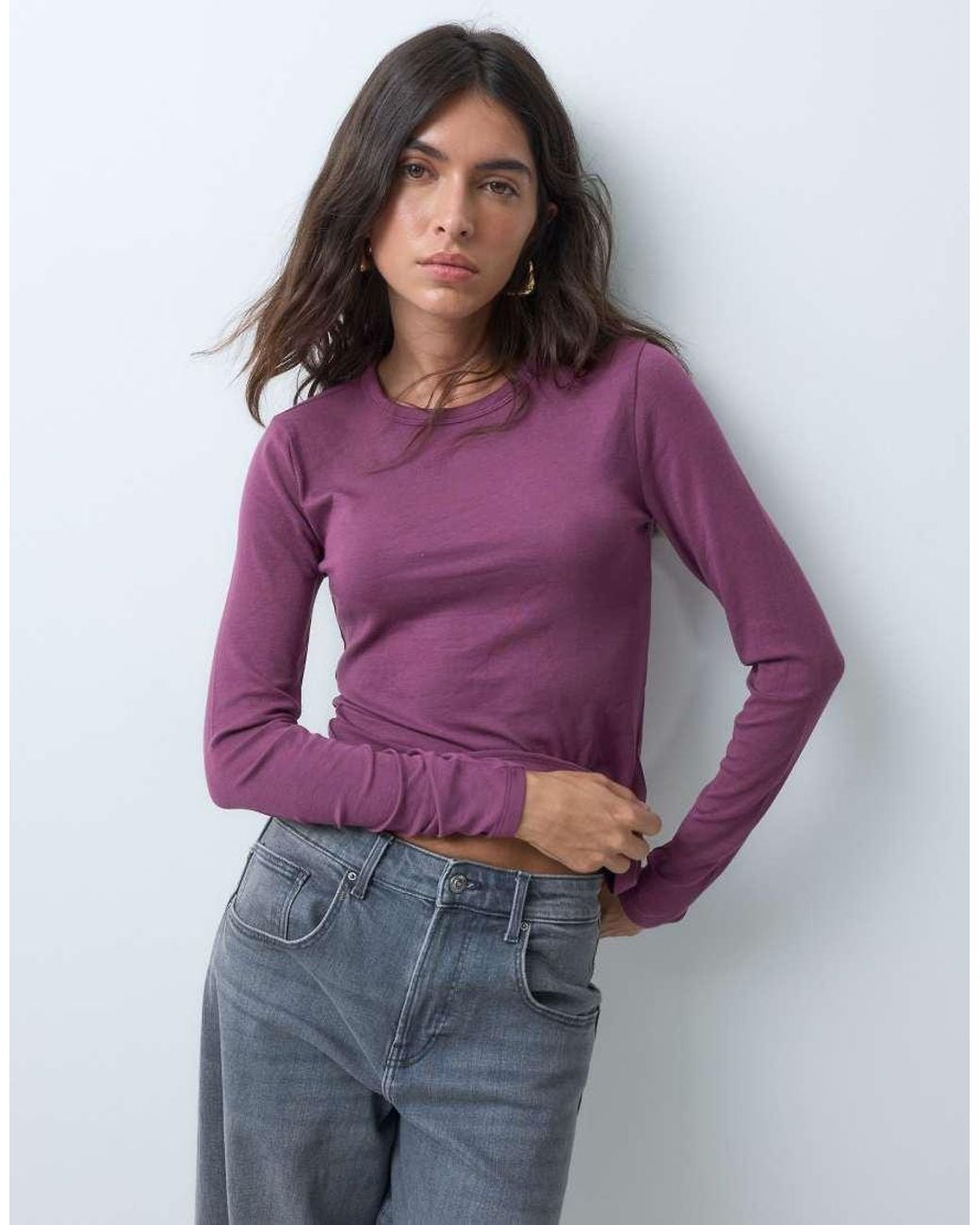 Abercrombie & Fitch Purple Long Sleeve Top Co-ord